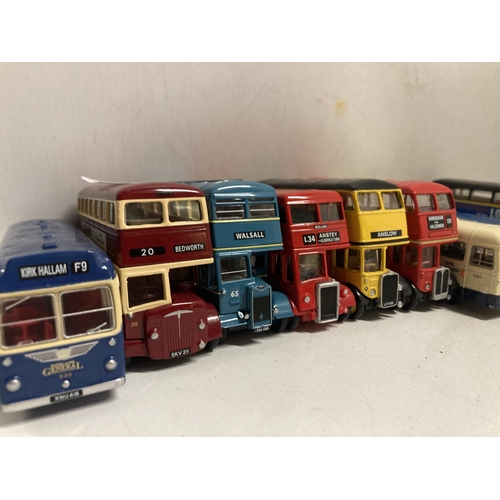 383 - TEN EFE DIE-CAST MODELS OF BUSES