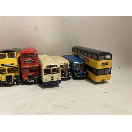 383 - TEN EFE DIE-CAST MODELS OF BUSES