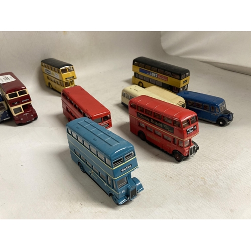 383 - TEN EFE DIE-CAST MODELS OF BUSES