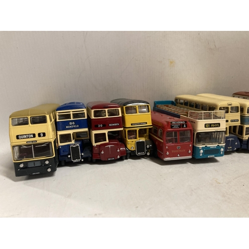 385 - ELEVEN EFE DIE-CAST MODELS OF BUSES