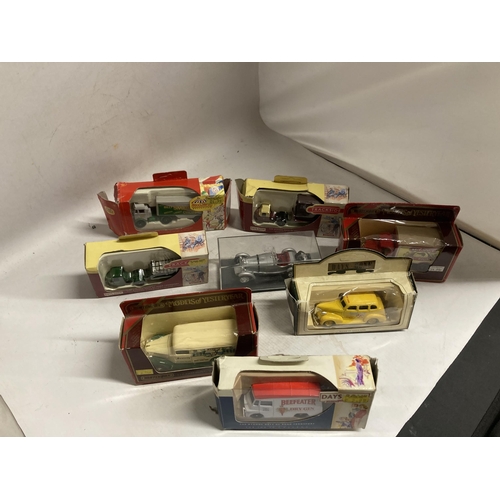 397 - EIGHT BOXED DIE-CAST VEHICLES TO INCLUDE TRACKSIDE, MATCHBOX, LLEDO, ETC