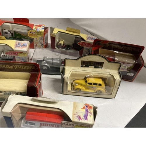 397 - EIGHT BOXED DIE-CAST VEHICLES TO INCLUDE TRACKSIDE, MATCHBOX, LLEDO, ETC