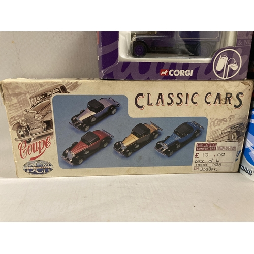 465 - THIRTEEN BOXED VEHICLES TO INCLUDE ACTION CITY FAST WHEELS,MOTORBIKES,VANS,A CORGI PANDA CAR ETC