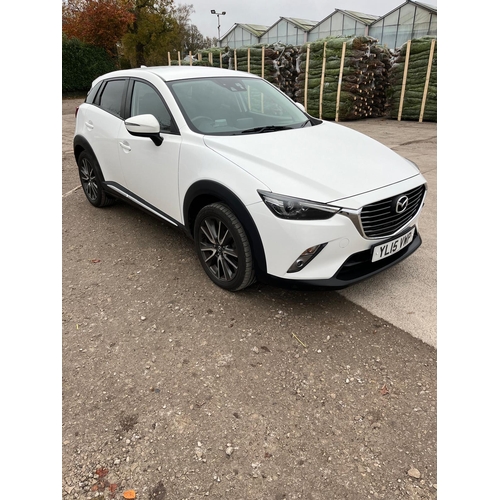 182A - A MAZDA CX3 SPORT NAV 4 X 4 1.5 WITH 5 DOORS SERVICE BILLS 2 KEYS MOT TILL 21/07/25 REG YL15 VWP  NO... 