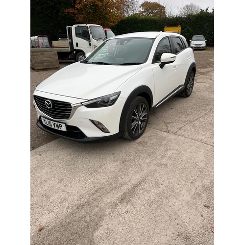 182A - A MAZDA CX3 SPORT NAV 4 X 4 1.5 WITH 5 DOORS SERVICE BILLS 2 KEYS MOT TILL 21/07/25 REG YL15 VWP  NO... 