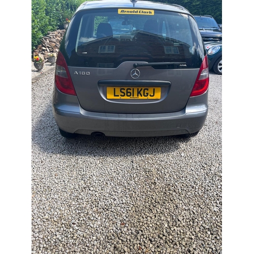 184A - A 2011 MERCEDES A160 LS61 KGJ FIVE DOOR, 90000 MILES, SOME SERVICE INVOICES, MOT 24/10/25 WHILST ALL... 