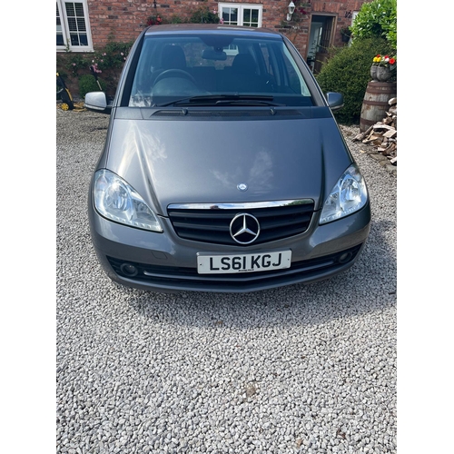 184A - A 2011 MERCEDES A160 LS61 KGJ FIVE DOOR, 90000 MILES, SOME SERVICE INVOICES, MOT 24/10/25 WHILST ALL... 