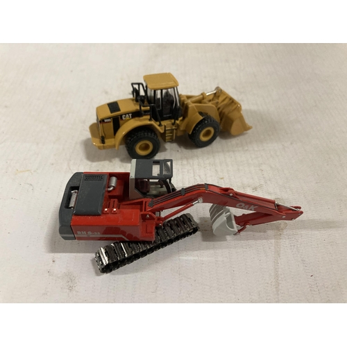 474 - NINE DIE-CAST CONSTRUCTION VEHICLES TO INCLUDE ATLAS EDITIONS, NORSCOT TOYS, ETC - GOOD CONDITION