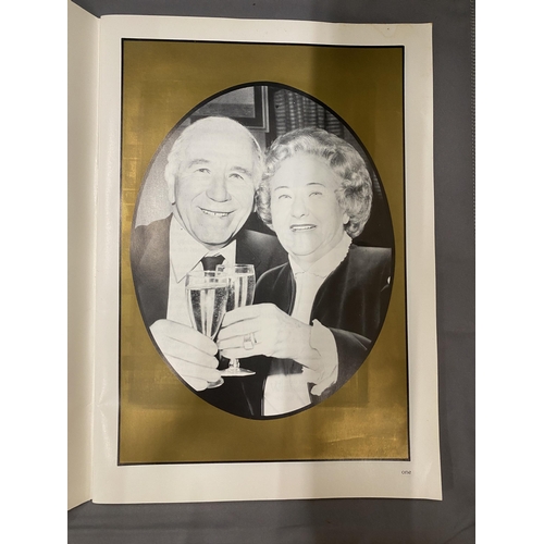 2 - A SIGNED GOLDEN WEDDING ANNIVERSAY BOOKLET FOR SIR MATT BUSBY AND LADY JEAN BUSBY 1931 - 1981 FROM T... 