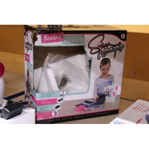 255 - A NEW AND BOXED 'SEW AMAZING' CHILDRENS SEWING MACHINE