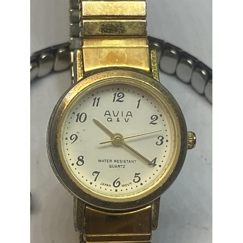 622 - TWO LADIES WATCHES TO INCLUDE AN AVIA Q & V AND A PREMEX