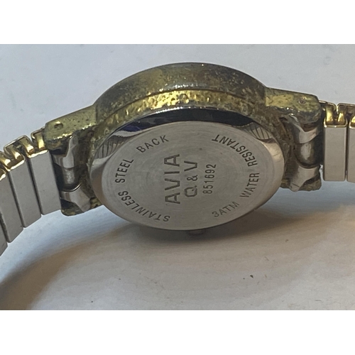 622 - TWO LADIES WATCHES TO INCLUDE AN AVIA Q & V AND A PREMEX