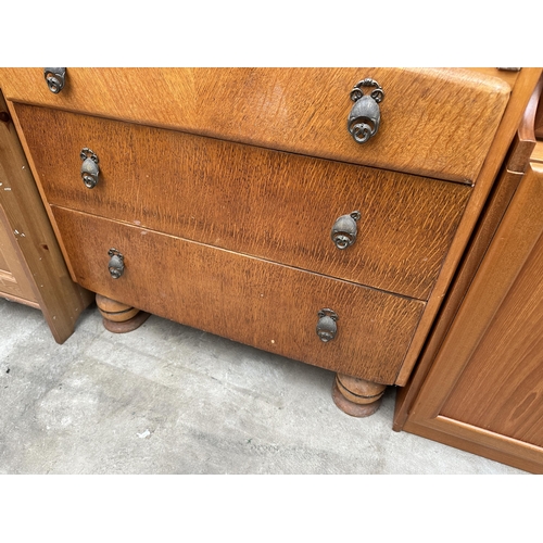 3035 - A LIGHT OAK BUREAU