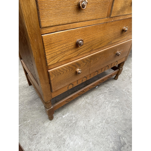 3070 - A MID 20TH CENTURY DUTCH STYLE DRESSER, 30.5