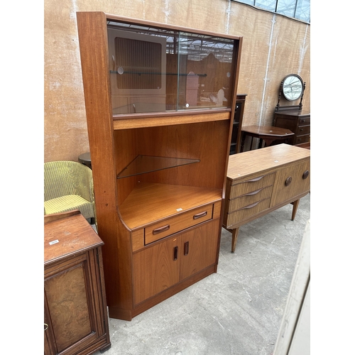 3073 - A G PLAN RETRO TEAK CORNER UNIT