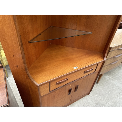 3073 - A G PLAN RETRO TEAK CORNER UNIT