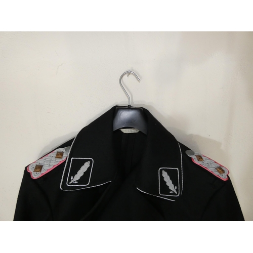 305 - A REENACTOR'S NAZI GERMANY PANZER JACKET, TOGETHER WITH MEDALS, WOUND BADGE, CAP