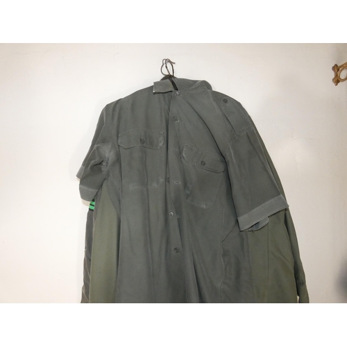 308 - A VINTAGE GERMAN FLYING SUIT BY KOHLER AND TWO SHIRTS