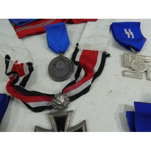 318 - A COLLECTION OF REENACTOR'S NAZI GERMANY MEDALS