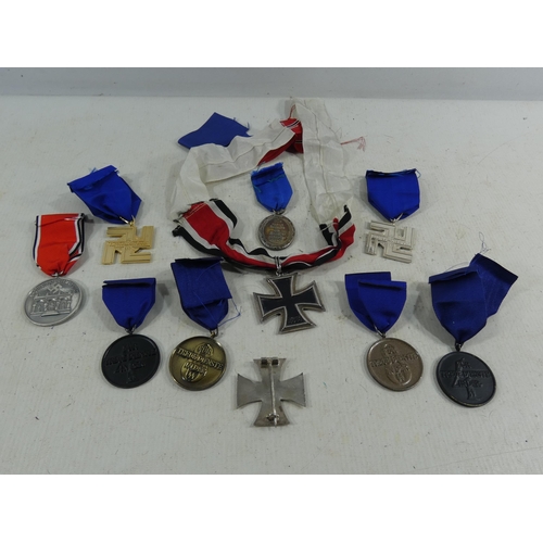 318 - A COLLECTION OF REENACTOR'S NAZI GERMANY MEDALS