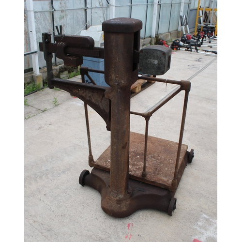 102 - VINTAGE PLATFORM SCALES IN GOOD ORDER + VAT