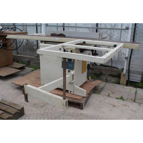 103 - 5 C M MULTI RIP SAW WITH EXTENDABLE ARM AND BED 3 PHASE, CUTS ANGLES  NO VAT