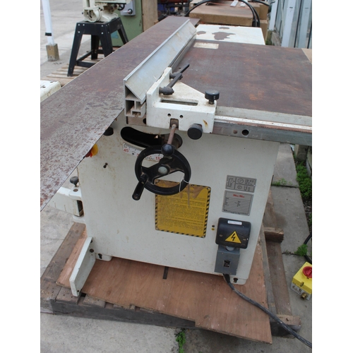 103 - 5 C M MULTI RIP SAW WITH EXTENDABLE ARM AND BED 3 PHASE, CUTS ANGLES  NO VAT