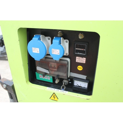 125 - GREEN PROTECH POWER SYSTEMS 6 KVA 32/1 16/1 OUTPUT, WORKS WELL NEEDS NEW BATTERY  + VAT