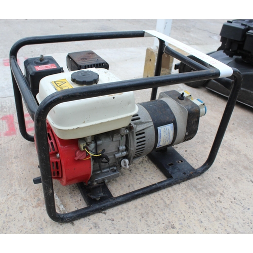 126 - G X 160 HONDA GENERATOR IN BLACK FRAME, NO OUTPUT  + VAT