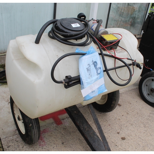 127 - 25 GALLON TOWABLE SPRAYER NO VAT