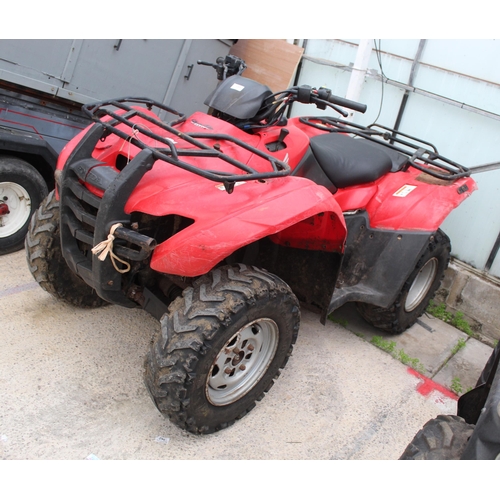 131 - 2009 HONDA TRX 420 QUAD BIKE STARTS RUNS DRIVES  FROM AN ESTATE NO VAT