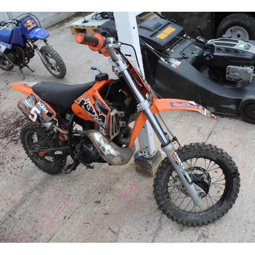 137 - KTM 50 CHILDS MOTORBIKE  NO VAT