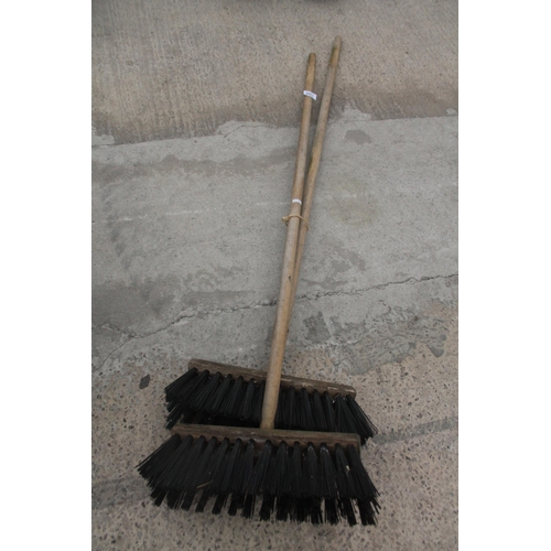 1398 - 2 YARD BRUSHES  + VAT