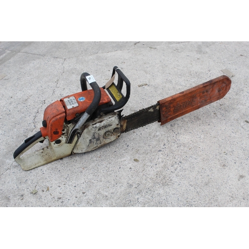 14 - STIHL 038 AV CHAINSAW  NO VAT