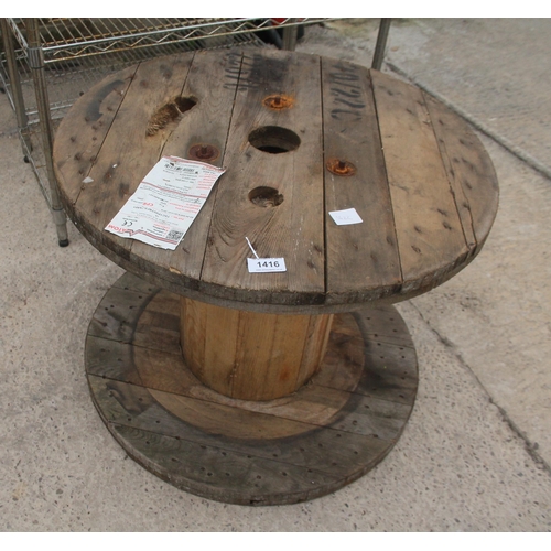 1416 - WOOD REEL NO VAT