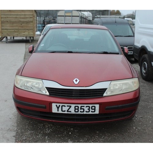 197 - RED RENAULT LAGUNA EXTREME 16V YCZ8539 5 DOORS MANUAL PETROL MILEAGE 63,000 REGISTERED 30 SEPT 2004 ... 