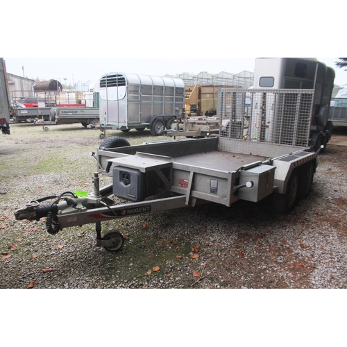 228 - A 2022 NUGENT P3118H TWIN AXLE PLANT TRAILER +VAT