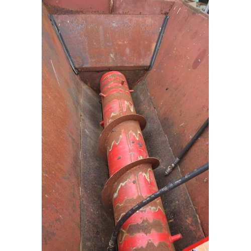 263 - AN AG DISPENSER 175 BUCKET WITH PIN AND CONE BRACKETS +VAT