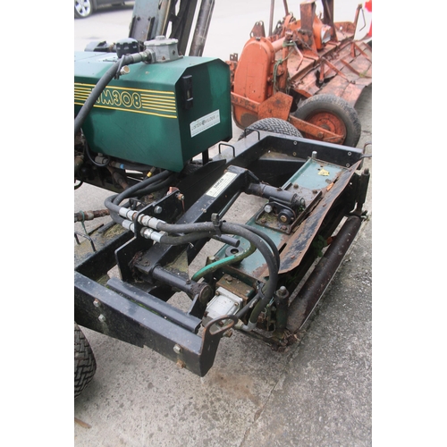 264 - A BEAVER TM308 TRAILED GANG MOWER BELIEVED IN GOOD WORKING ORDER BUT NO WARRANTY +VAT