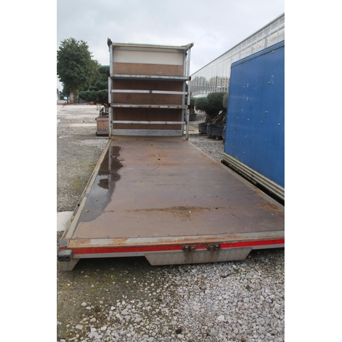 292 - 26' LORRY BODY WITH FRONT STORAGE SHELVES  NO VAT