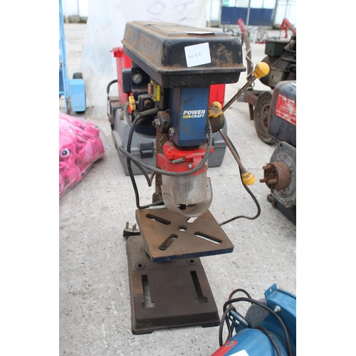 349 - STAND DRILL AND GRINDER  IN WORKING ORDER  NO  VAT