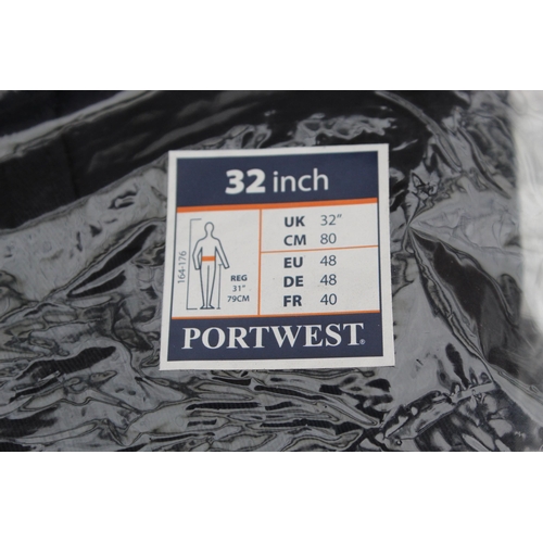 373 - 19 PAIRS OF PORTWELL WORK TROUSERS VARIOUS SIZES  NO  VAT