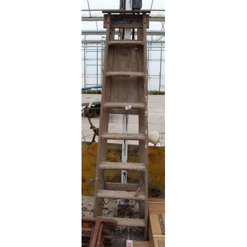 402 - WOODEN STEP LADDERS   NO VAT