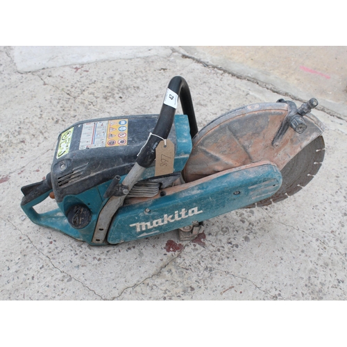 42 - MAKITA CUT OFF SAW IN WORKING ORDER  NO VAT