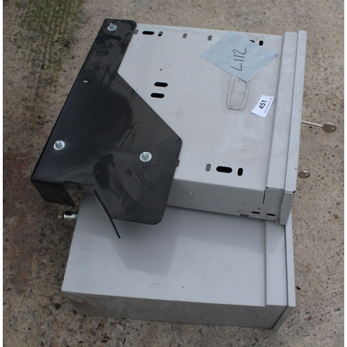 451 - 2 VEHICLE SAFES  + VAT