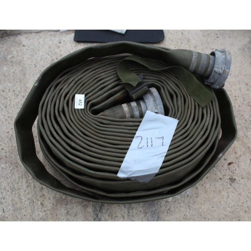 452 - 2 FIRE HYDRANT HOSES  + VAT