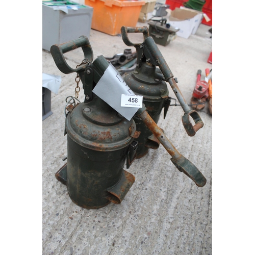 458 - 2 GREASE PUMPS  + VAT