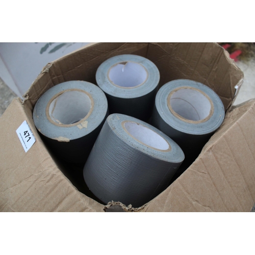 471 - 12 ROLLS OF GAFFER TAPE  + VAT