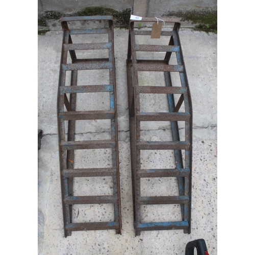 48 - 2 CAR RAMPS  NO VAT