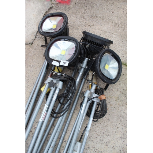 509 - 4 SINGLE SITE LIGHTS  NO VAT